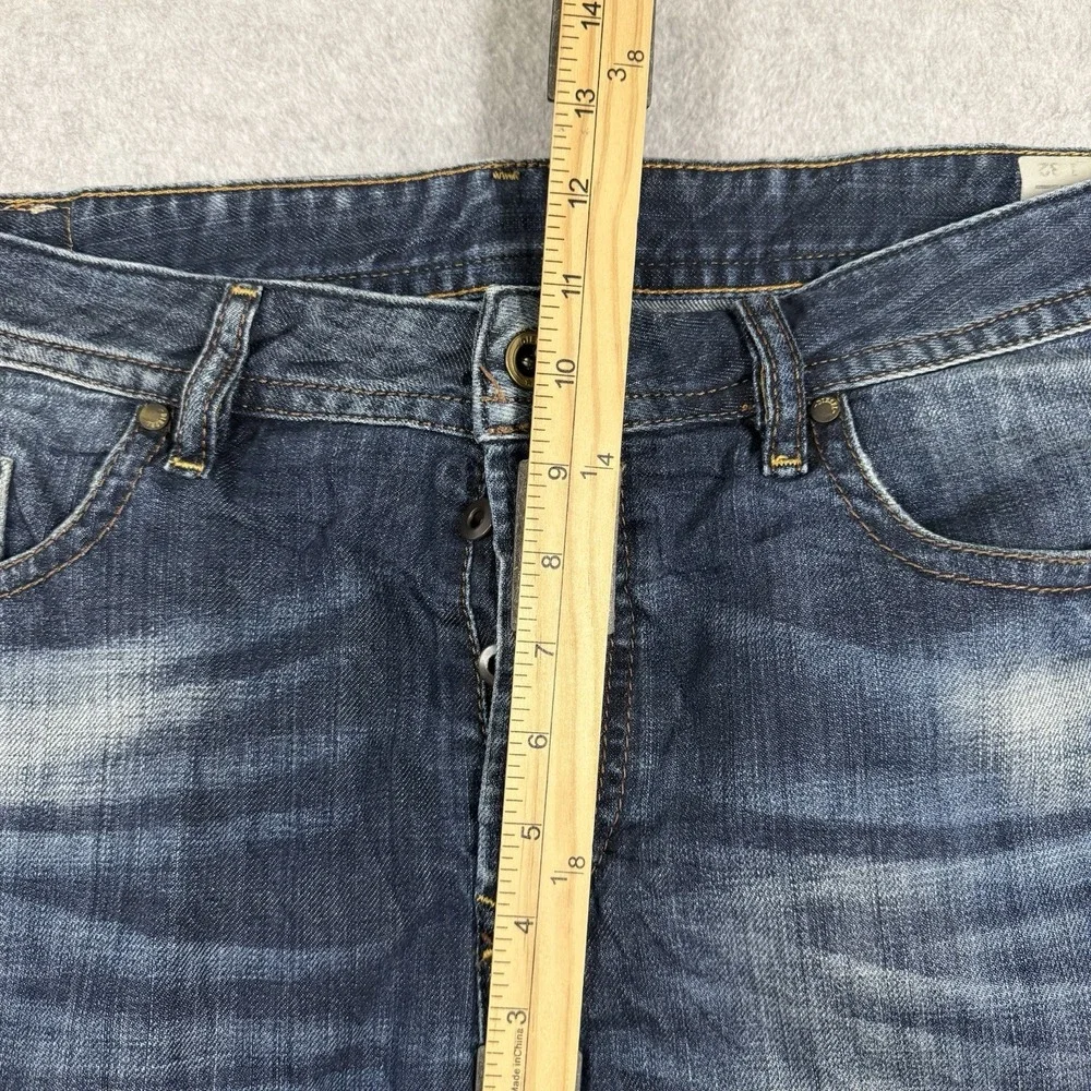Diesel BUSTER Regular Slim Tapered Jeans Mens 34x32 Blue Medium Wash Denim 0831Q